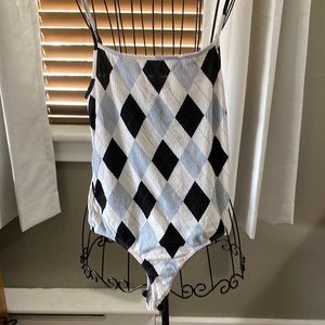 Proof NY plaid bodysuit
